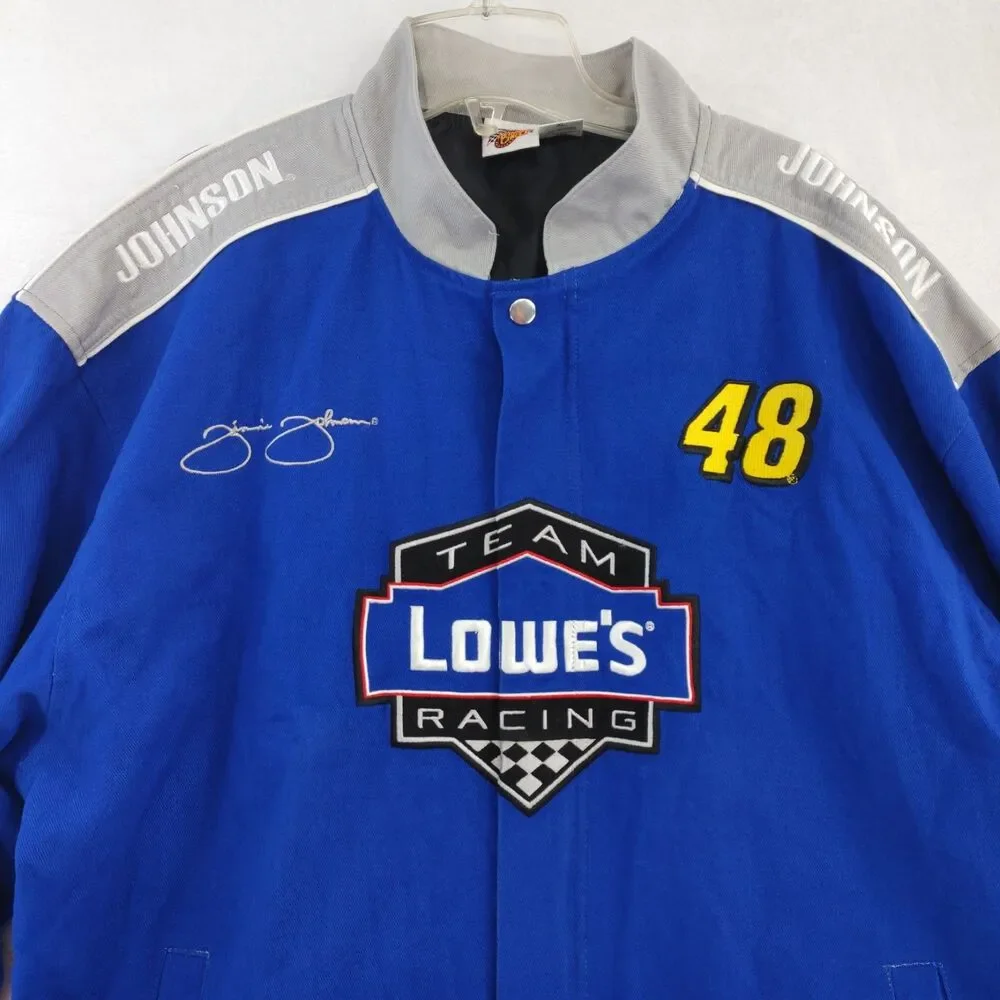 Chase Authentics Jimmie Johnson 48 Lowe's Racing NASCAR Snap Jacket XL